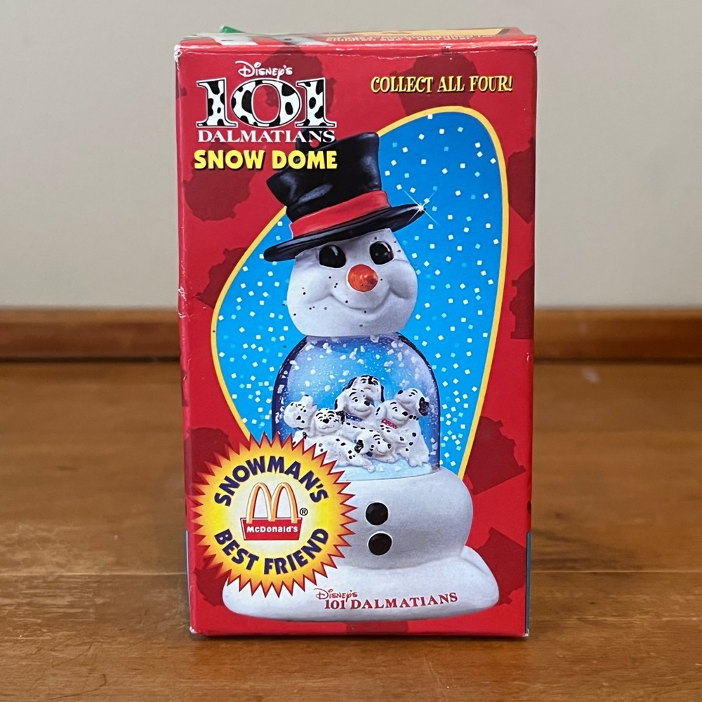 Vintage 1996 NIP 101 Dalmatians Snow Dome Ornament